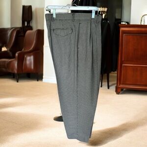 Black and White Classic Fit Formal Trousers